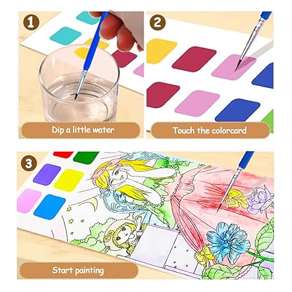 Watercolor Coloring Books