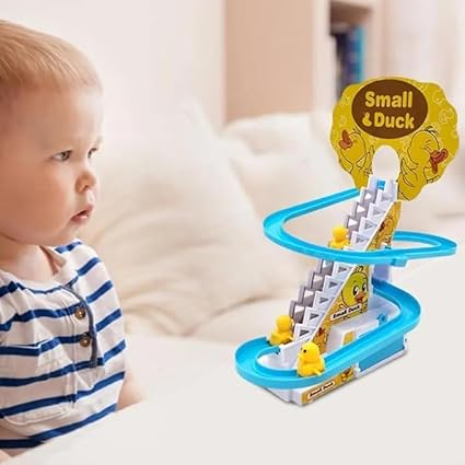 Duck Track Toys for Kids - Small Ducks Stair Climbing Toys for Kids, Escalator Toy