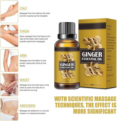 Belly Drainage Ginger Oil, Lymphatic Drainage Ginger Oil (30ML)