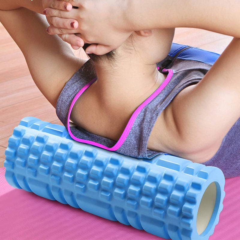 Roller for Exercise, Fitness, Back Pain, Deep Tissue Massage, and Physiotherapy(Pack of 1, Blue)