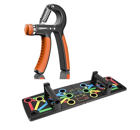 Push Up Board With Adjustable Hand Grip Strengthener For Men & Women (Pack of 2, Multicolor)