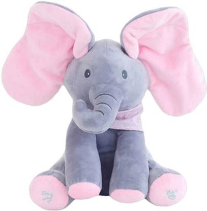 A Peek a Boo Elephant Plush toy with Music