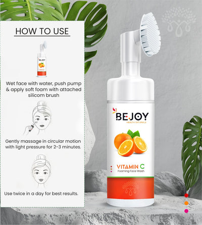 BE JOY VITAMIN C FOAMING FACE WASH